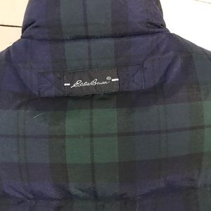 Eddie Bauer Plaid  Goose Down Vest
